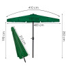 Zahradní slunečník 400 cm SPRINGOS GU0031 zelený