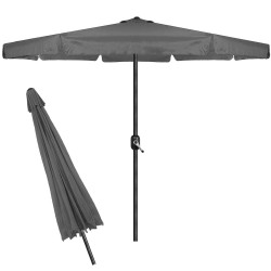 Zahradní slunečník 400 cm SPRINGOS GU0040 tmavě šedý