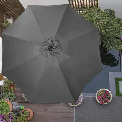 Zahradní slunečník 400 cm SPRINGOS GU0040 tmavě šedý