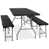 Pivní set pro 8 osob 180x75 cm SPRINGOS GF0098 černý