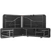 Pivní set pro 8 osob 180x75 cm SPRINGOS GF0098 černý