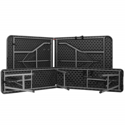 Pivní set pro 8 osob 180x75 cm SPRINGOS GF0098 černý