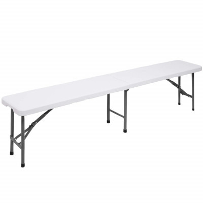 Pivní set pro 8 osob 180x75 cm SPRINGOS GF0099 bílý