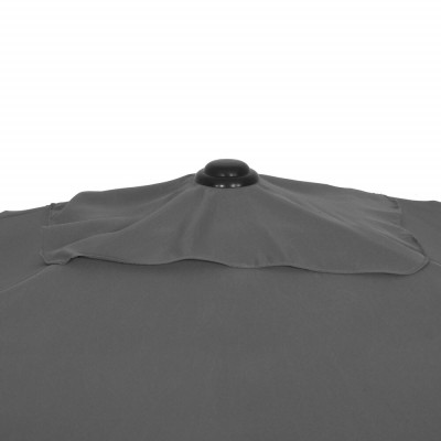 Zahradní slunečník 230 cm, tmavě šedý SPRINGOS PALMA GU0037