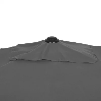 Zahradní slunečník 230 cm, tmavě šedý SPRINGOS PALMA GU0037