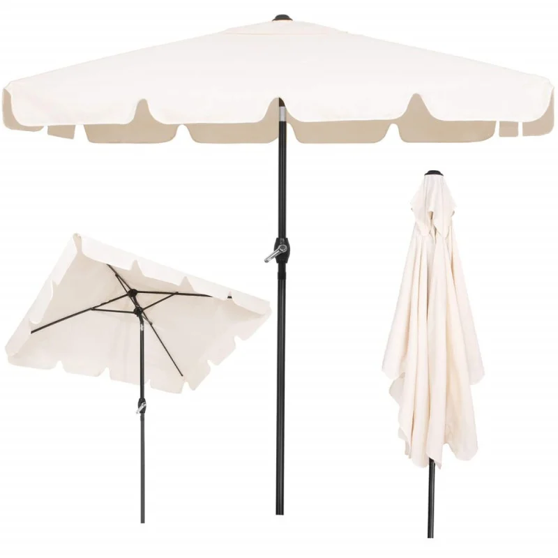 Zahradní slunečník 230 cm, krémový SPRINGOS PALMA GU0039 Zahradní slunečník 230 cm, krémový SPRINGOS PALMA GU0039