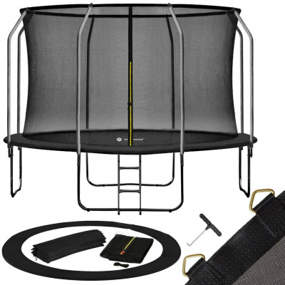 Trampolína SPRINGOS MAX 430 cm s vnitřní ochrannou sítí + žebřík