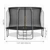 Trampolína SPRINGOS MAX 430 cm s vnitřní ochrannou sítí + žebřík