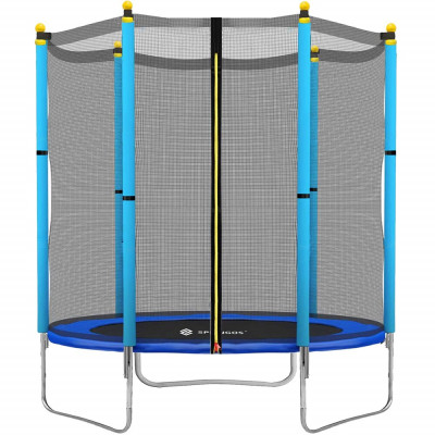 Trampolína SPRINGOS 140 cm s vnitřní ochrannou sítí