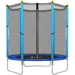 Trampolína SPRINGOS 140 cm s vnitřní ochrannou sítí