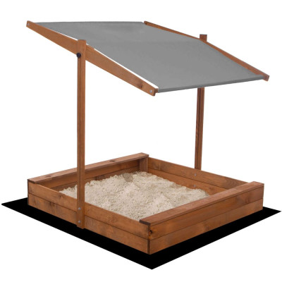 Dětské pískoviště se stříškou 120x120 cm SPRINGOS + podložka