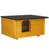 Dřevěná bouda pro psa SPRINGOS DH001 žlutá