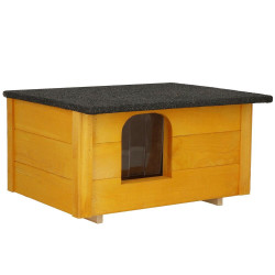 Dřevěná bouda pro psa SPRINGOS DH001 žlutá