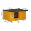Dřevěná bouda pro psa SPRINGOS DH001 žlutá