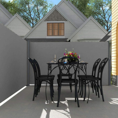 Boční výsuvná markýza 400x180 cm SPRINGOS AW0007 antracitová