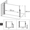 Boční výsuvná markýza 400x200 cm SPRINGOS AW0008 antracitová