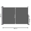 Boční výsuvná markýza 400x200 cm SPRINGOS AW0008 antracitová