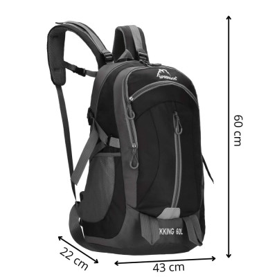 Trekový batoh 60l SPRINGOS VENTURE CS0132 černý