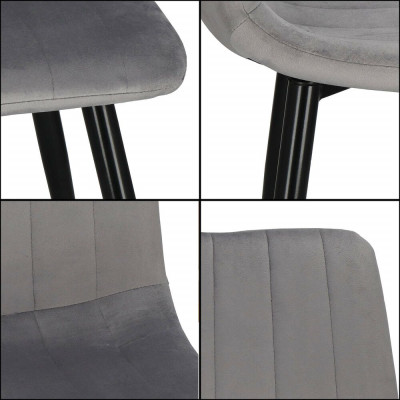 Čalouněná židle ergonomická SPRINGOS AVALON tmavě šedá