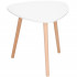 Konferenční stolek SPRINGOS HF0012 o rozměrech 50x48 cm s oválnou trojúhelníkovou deskou v bílé barvě nabízí moderní a originální design. Dřevěné nožičky zajišťují pevnost a odolnost, zatímco ochranné kryty chrání podlahu. Skvěle se kombinuje s ostatním nábytkem a je ideální jako stolek do obýváku, odkládací nebo servírovací stolek. Rozměry 50x50x50 cm, výška 48 cm, nosnost 15 kg.
