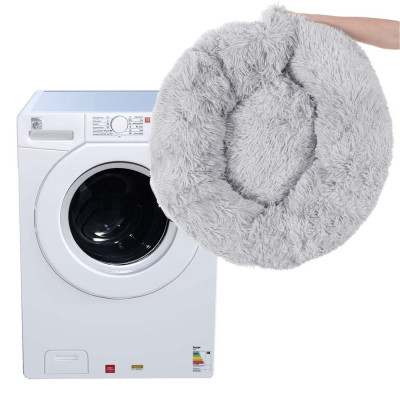Pelíšek pro psa  kočku 50 cm, světle šedý SPRINGOS ROYAL