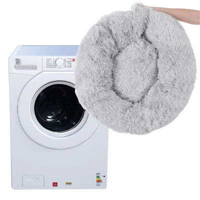 Pelíšek pro psa  kočku 60 cm, světle šedý SPRINGOS ROYAL