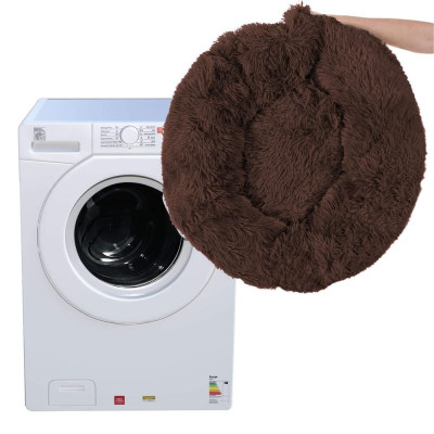 Pelíšek pro psa  kočku 60 cm, tmavě hnědý SPRINGOS ROYAL