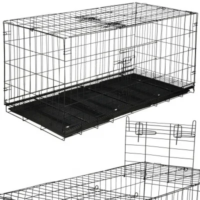 Klec pro psa 130x60x70 cm, kovová SPRINGOS PA1017