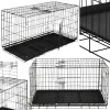 Klec pro psa 130x60x70 cm, kovová SPRINGOS PA1017