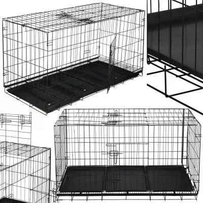 Klec pro psa 130x60x70 cm, kovová SPRINGOS PA1017
