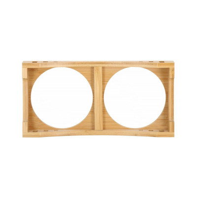 Sada nerezových misek se stojanem 2x14 cm pro psa  kočku SPRINGOS MINDY
