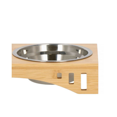 Sada nerezových misek se stojanem 2x14 cm pro psa  kočku SPRINGOS MINDY