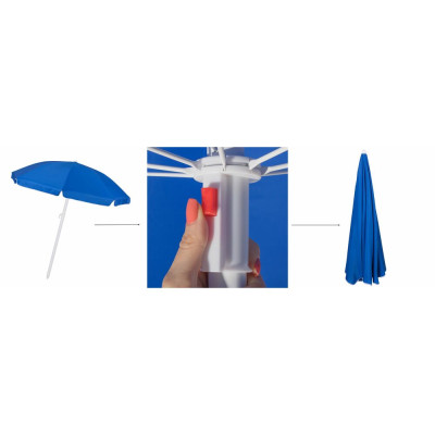Zahradní slunečník 210 cm, modrý SPRINGOS CLASSIC BU0003