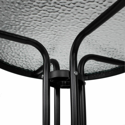 Zahradní stolek 60 cm SPRINGOS BISTRO černý