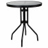 Zahradní stolek 60 cm SPRINGOS BISTRO černý