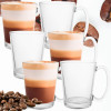 Sklenice na kávu 300 ml SPRINGOS ROZO sada 6 ks