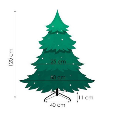 Vánoční stromek Jedle zelená 120 cm