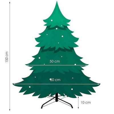 Vánoční stromek Jedle zelená 150 cm