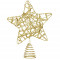 Hvězda na stromeček 27cm zlatá, vánoční ozdoba