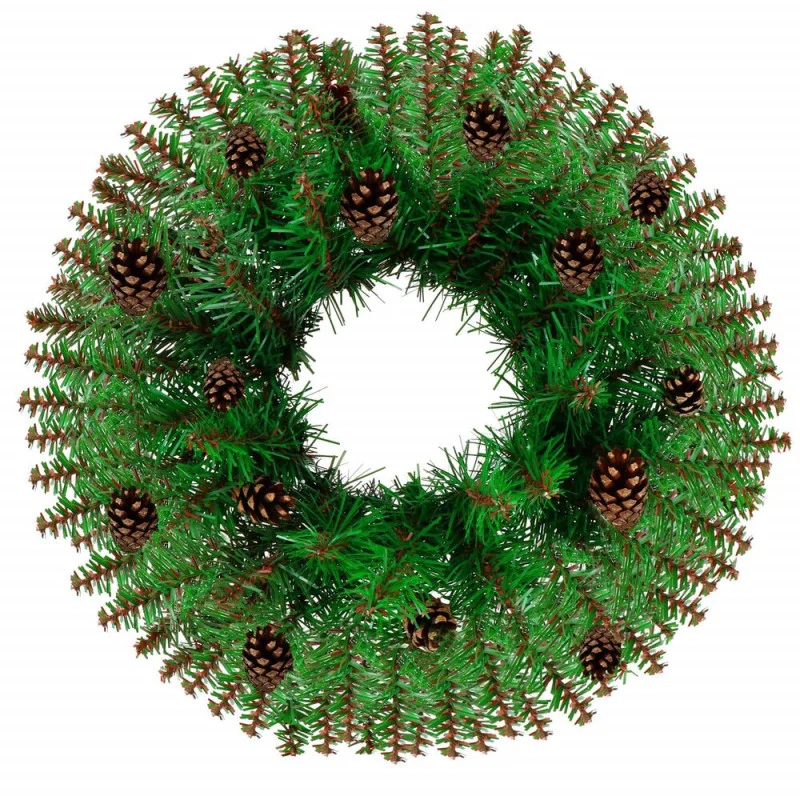 Adventní věnec extra hustý se šiškami 45cm, vánoční dekorace Adventní věnec extra hustý se šiškami 45cm, vánoční dekorace