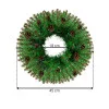 Adventní věnec extra hustý se šiškami 45cm, vánoční dekorace