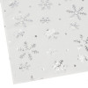 Vánoční ubrus s vločkami 183x35 cm bílý, vánoční dekorace