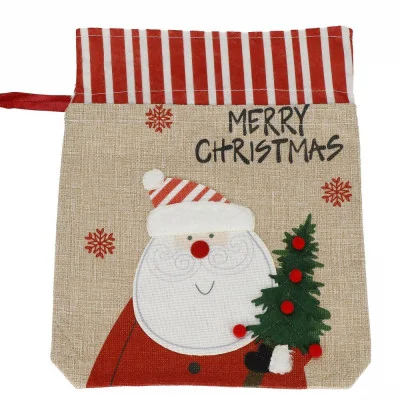Vánoční taška 27,5x22 cm Santa, vánoční dekorace