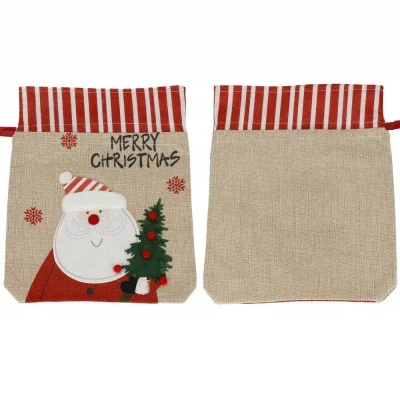Vánoční taška 27,5x22 cm Santa, vánoční dekorace