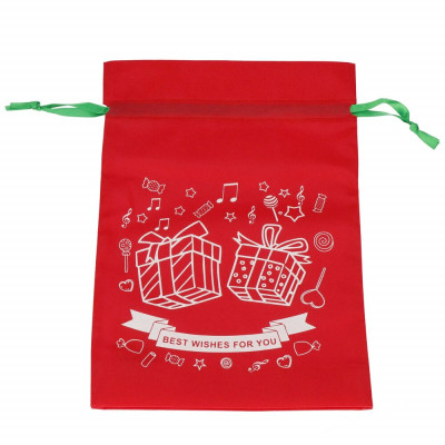 Dárková taška 36x25 cm Best wishes for you červená, vánoční dekorace