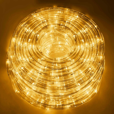 LED světelná hadice - 20m, 480LED, 8 funkcí, paměť, IP44, teplá bílá
