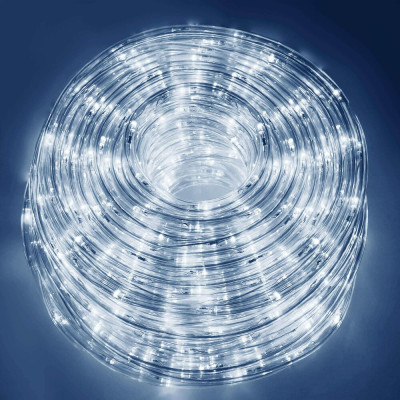 LED světelná hadice - 20m, 480LED, 8 funkcí, paměť, IP44, studená bílá