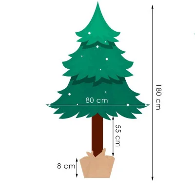 Vánoční stromek Jedle na kmínku 90 cm