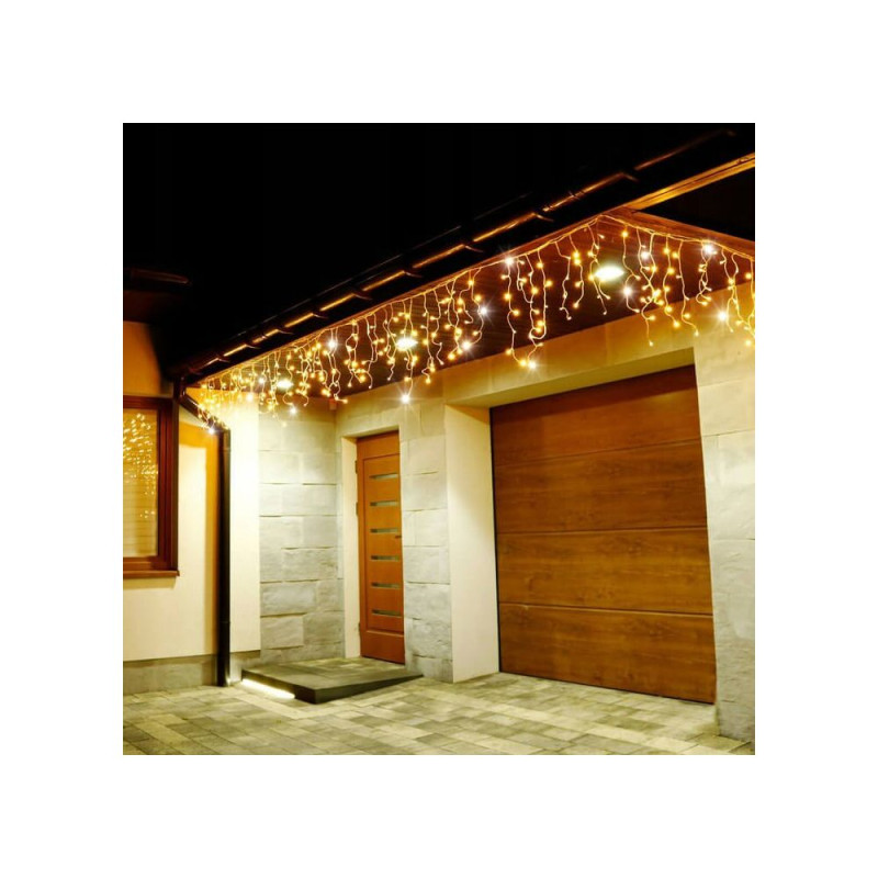 LED světelný závěs Rampouchy - 22,5m, 500LED, IP44, duální bílá + záblesky LED světelný závěs Rampouchy - 22,5m, 500LED, IP44, duální bílá + záblesky