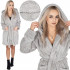 Dámský župan L/XL SPRINGOS LUNA světle šedý
